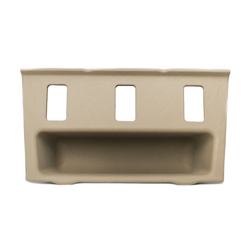 Mercedes W126 Center Console Coin Tray - 3 Switch Trim (1266801852) - SE SEL SEC — view 6