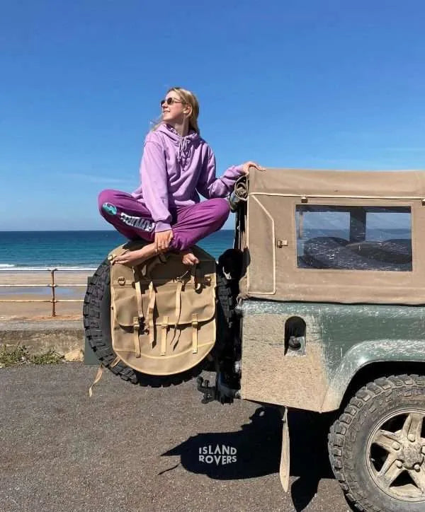 Land Rover Defender Half Door Wheel Carrier - Single Point, Heavy-Duty Swing-Away Tire Carrier — view 2
