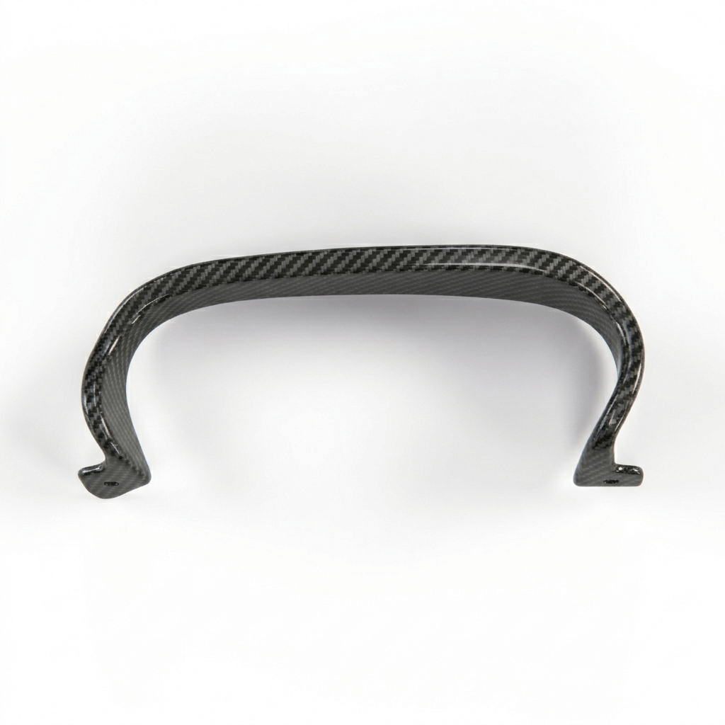BMW B12 E38 Alpina Rear Bumper Carbon Fibre Exhaust Tip Trim Left or Right — view 2