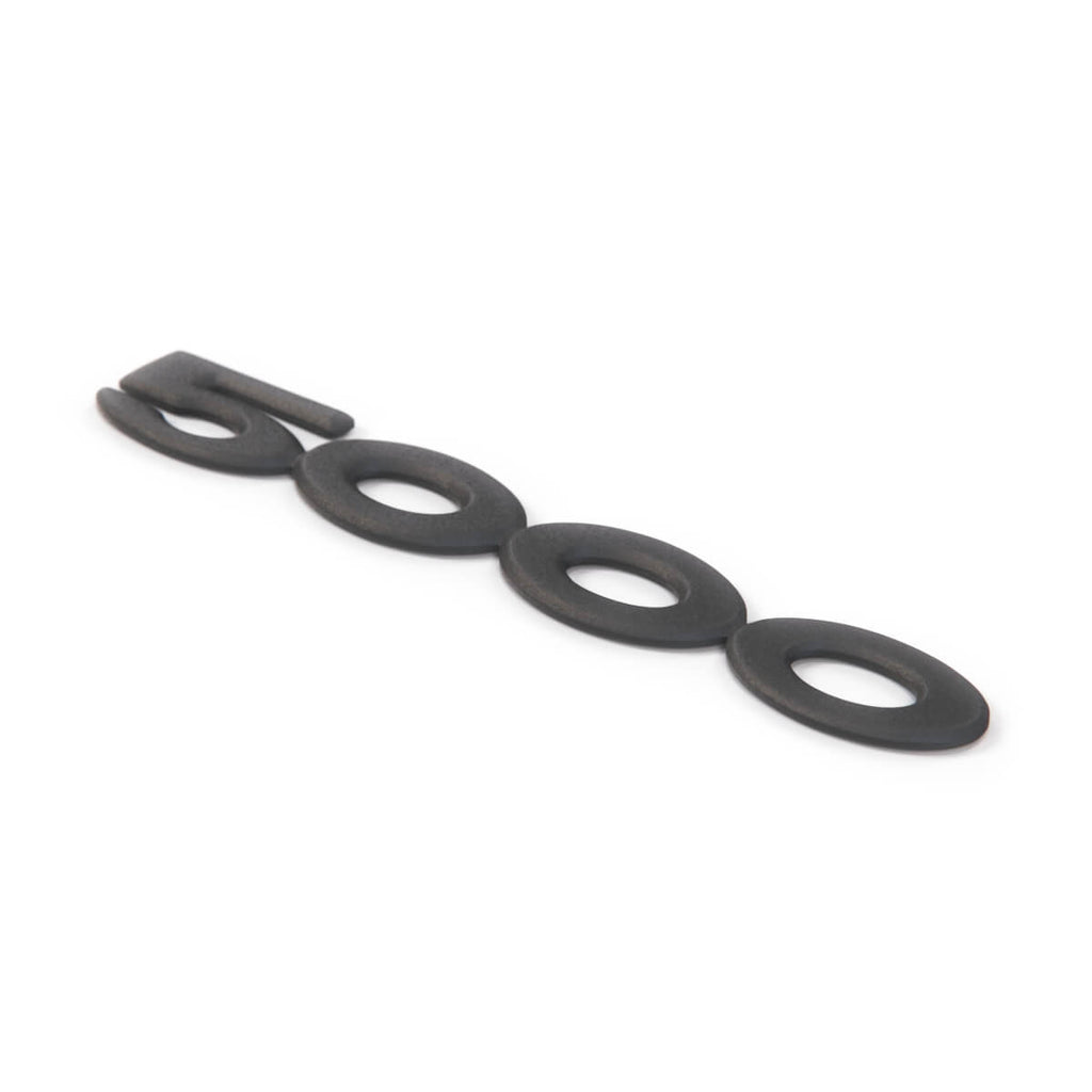 Audi 5000 "5000" Rear Emblem Badge Black — view 2