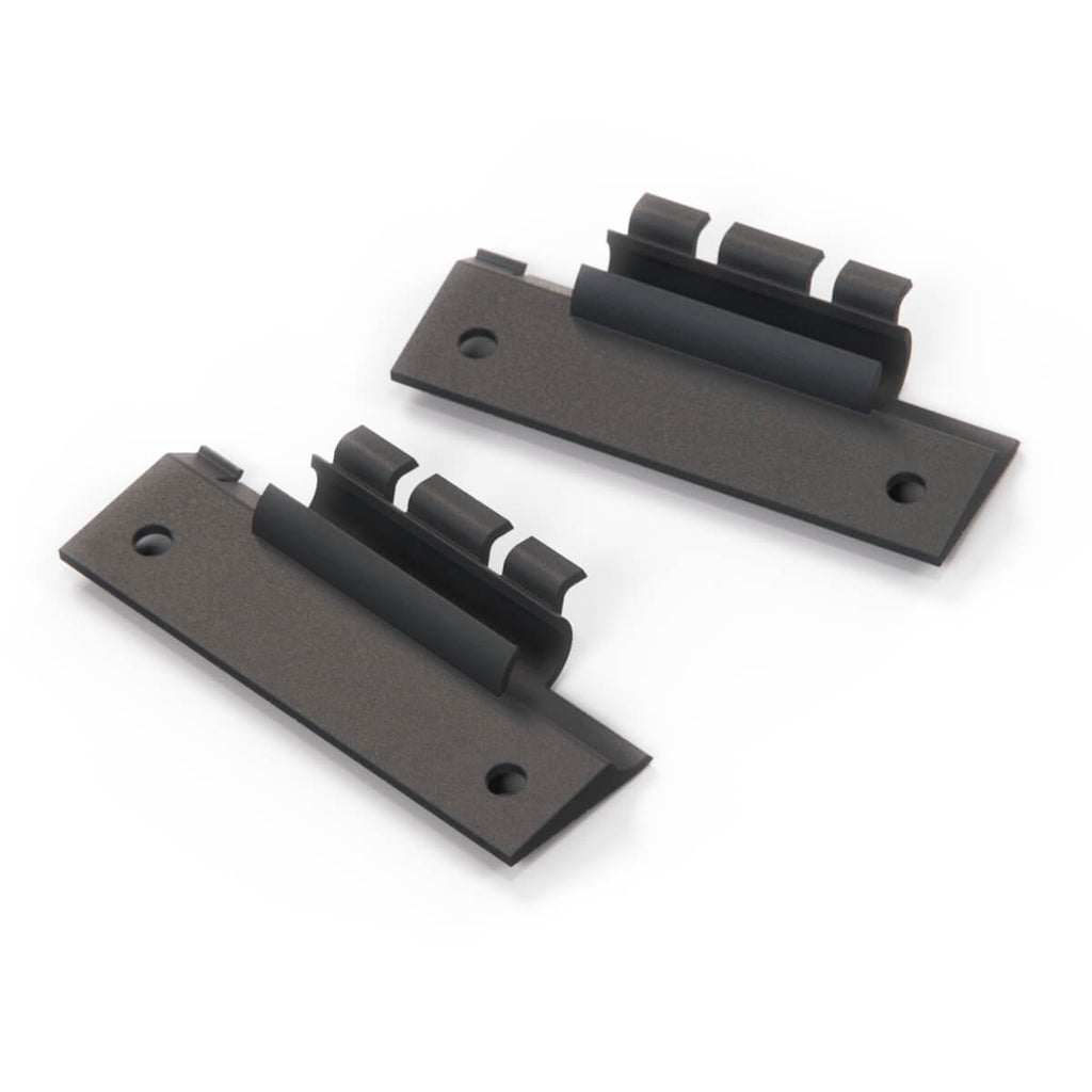 Audi 80 90 4000 Coupe B2 Glove Box Lower Hinge Bracket Set of 2 LHD or RHD Black — view 2