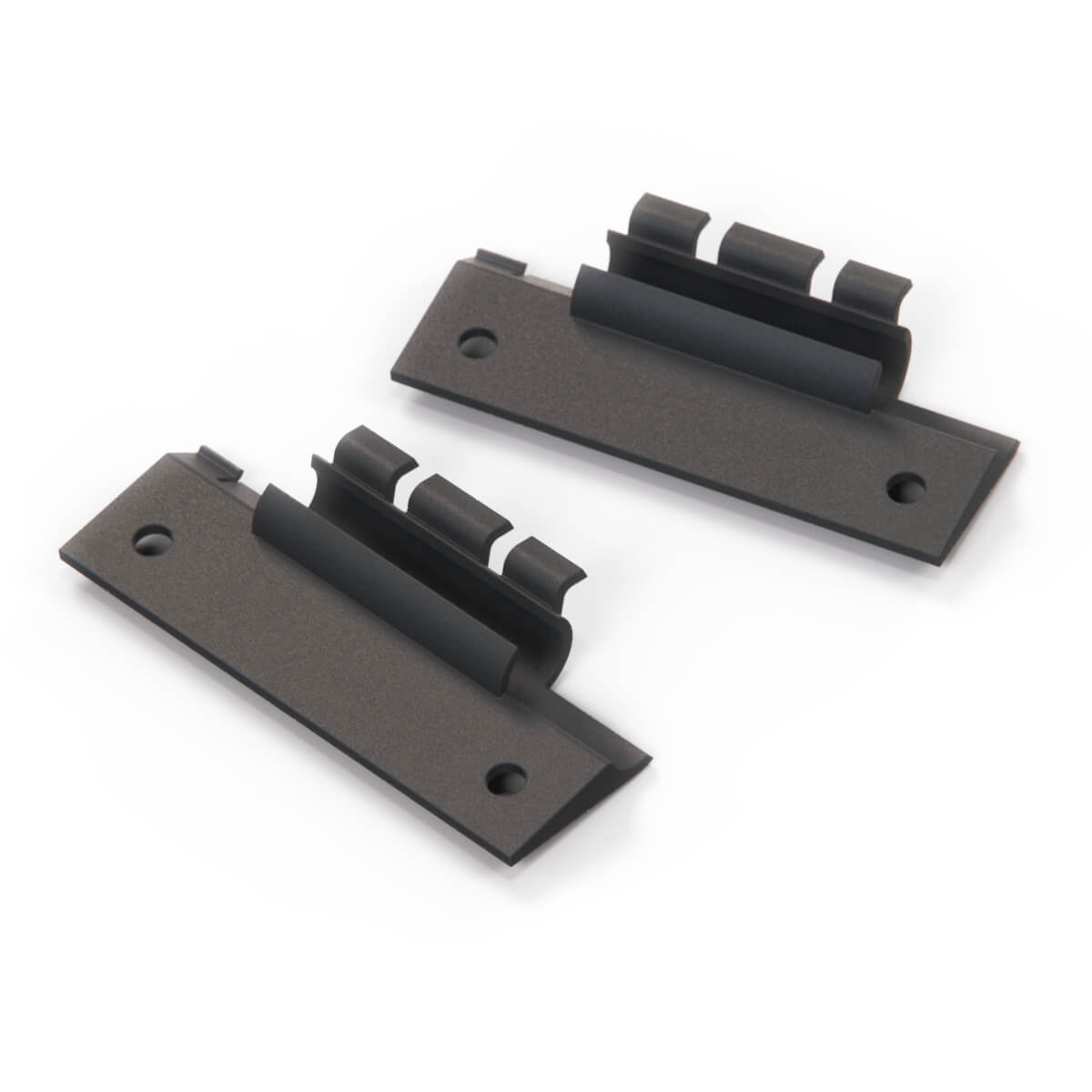 Audi 80 90 4000 Coupe B2 Glove Box Lower Hinge Bracket Set of 2 LHD or RHD Black — view 2