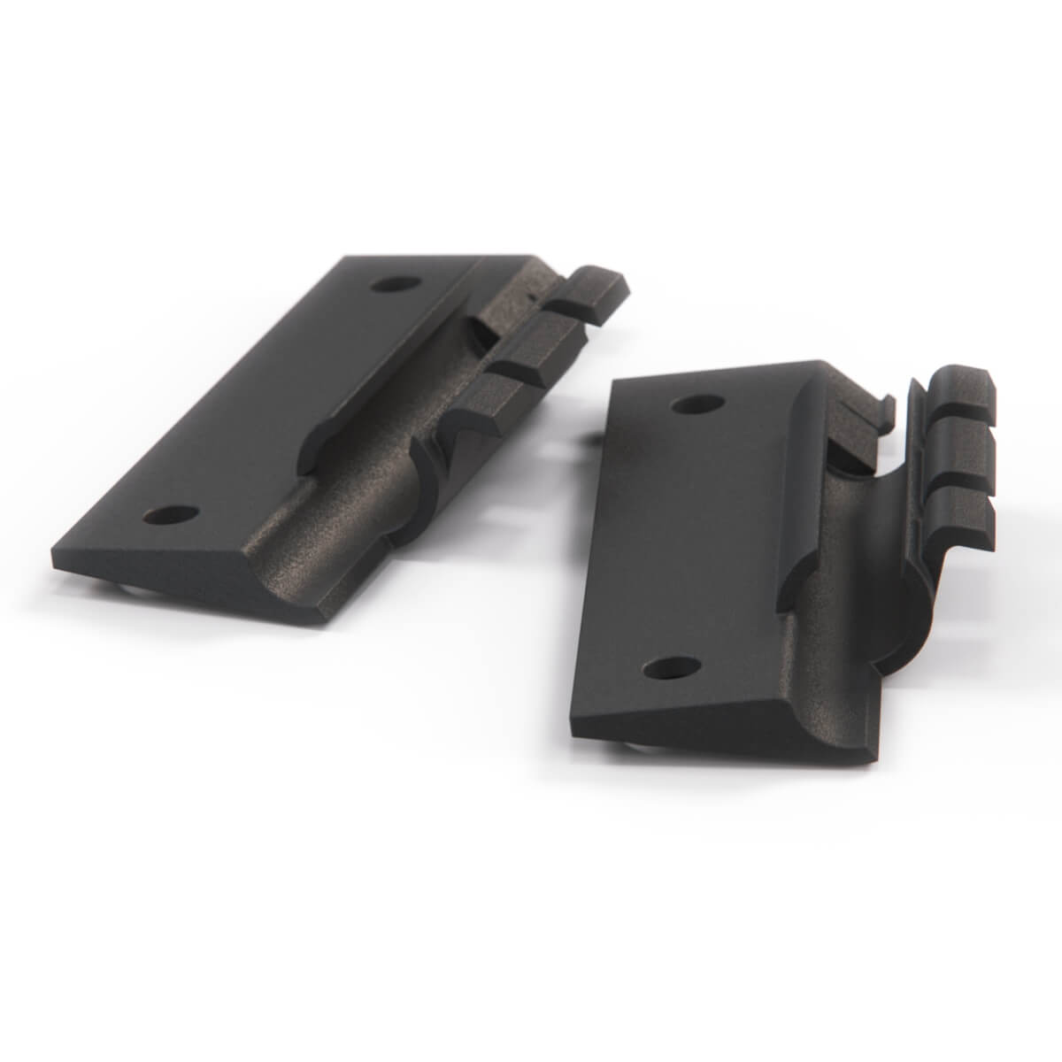 Audi 80 90 4000 Coupe B2 Glove Box Lower Hinge Bracket Set of 2 LHD or RHD Black — view 3