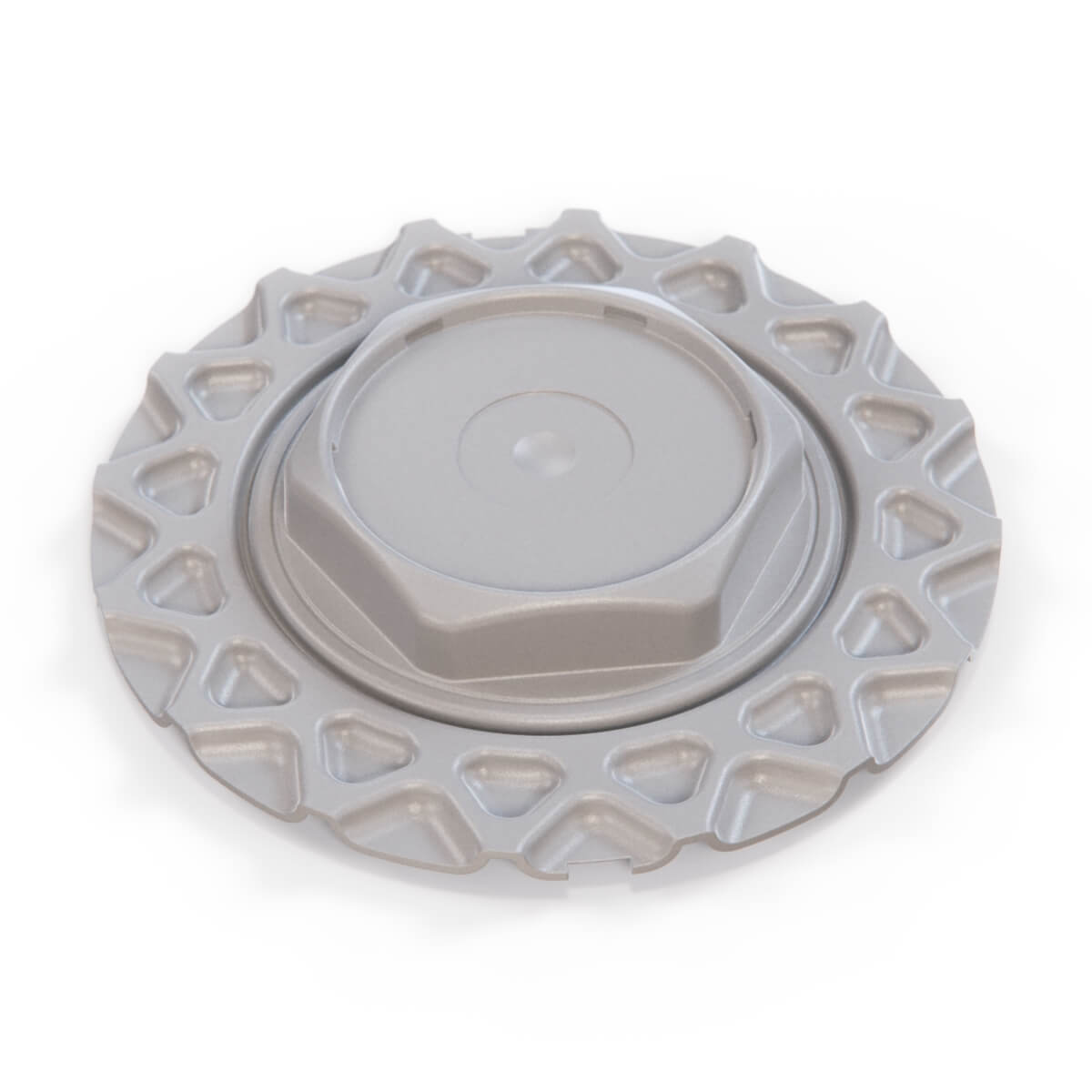 Audi V8 Bbs Rg Rim Cover Cap Silver Primed Bbs (447601165B / 443601165B) — view 2