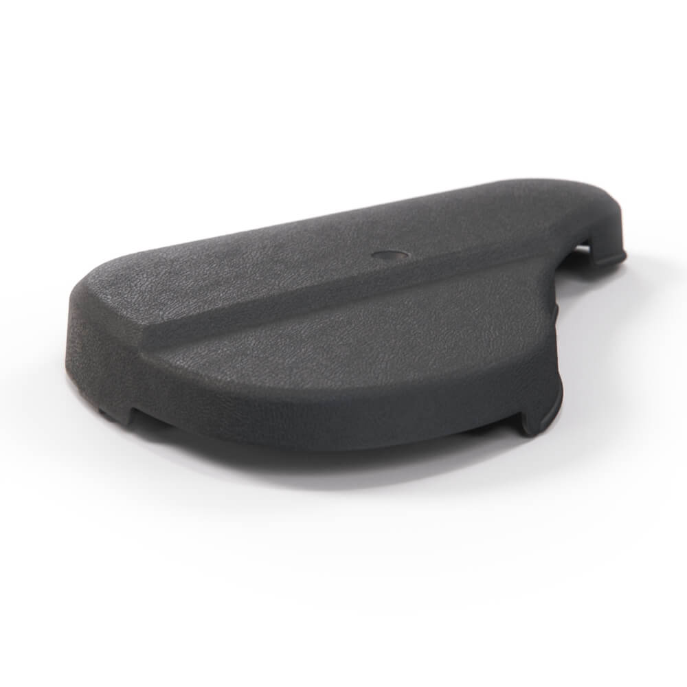 BMW E12 E23 E28 E3 Seat Side Mechanism Cover Trim Black Left or Right — view 3