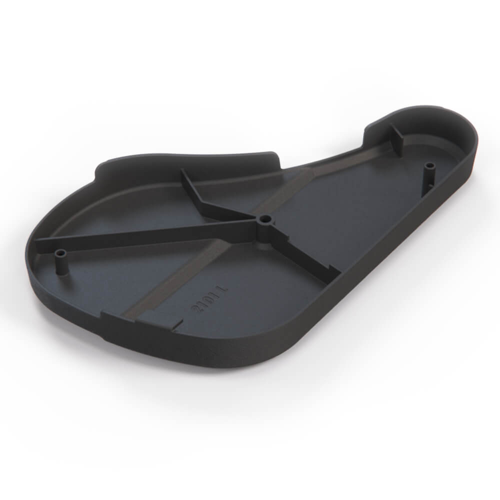 BMW E12 E23 E28 E3 Seat Side Mechanism Cover Trim Black Left or Right — view 2