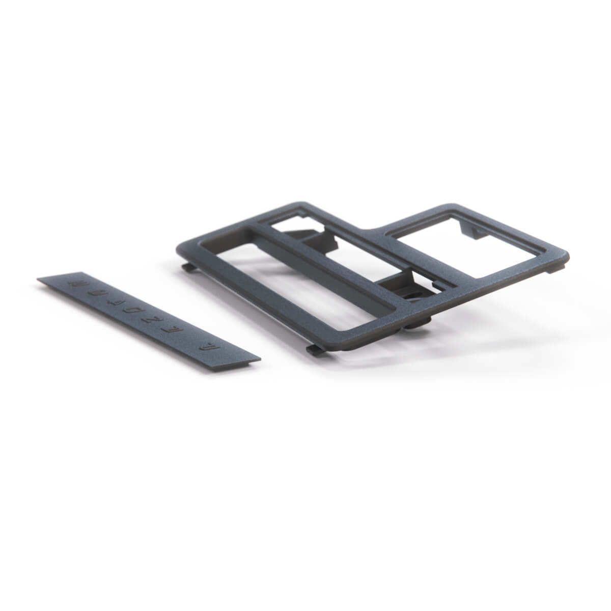 BMW E32 E34 Gear Selector Shifter Panel Trim Set Black (51161938603) — view 4