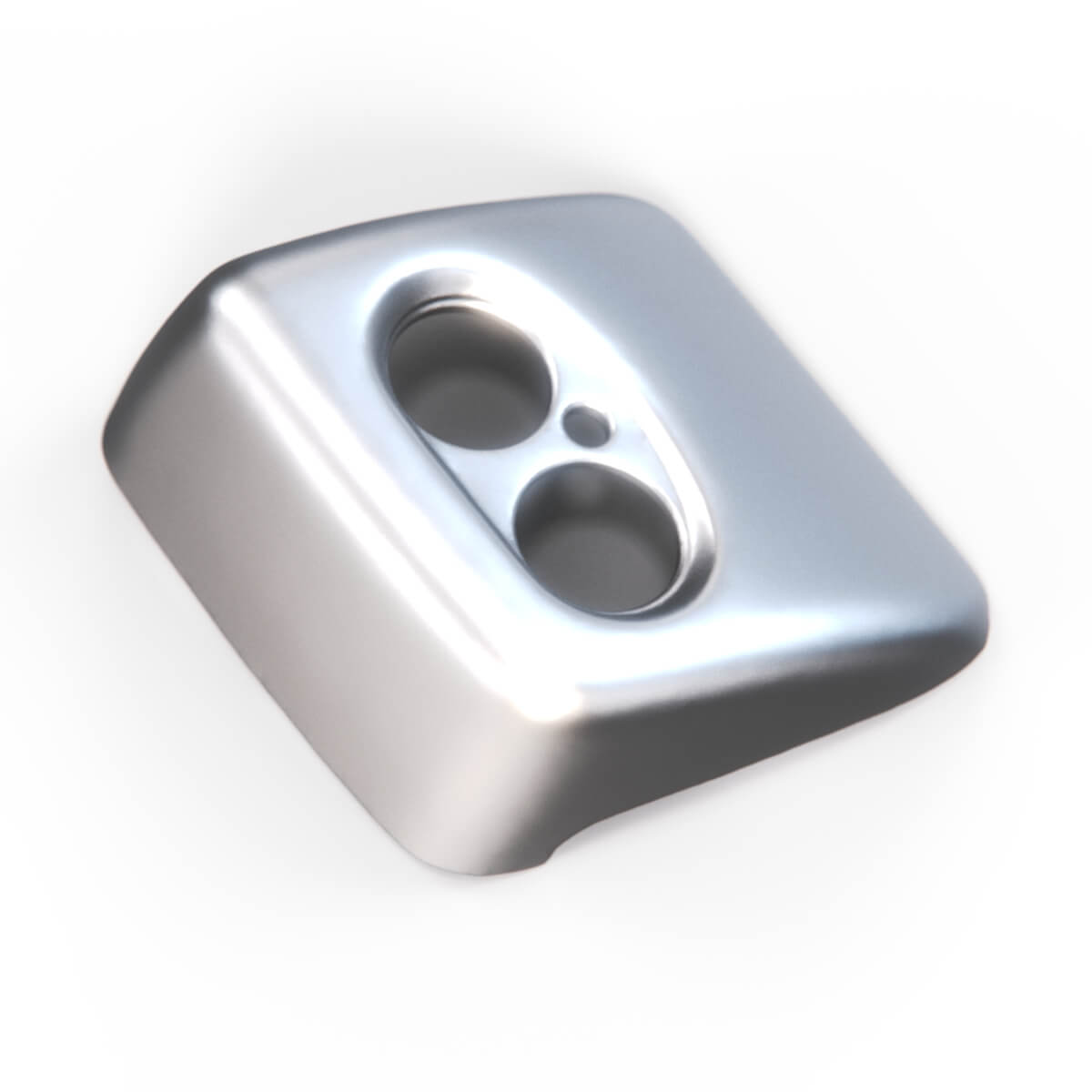 BMW E32 Headlight Washer Cover Cap Chrome Left or Right (61671378621 / 61671378622) — view 2