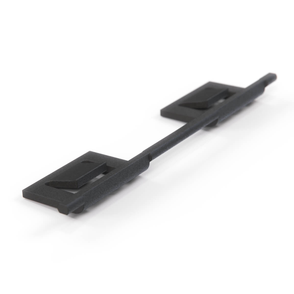 BMW E32 Rear Bumper Tow Bar Flap Holding Bracket Black (51121938423) — view 3