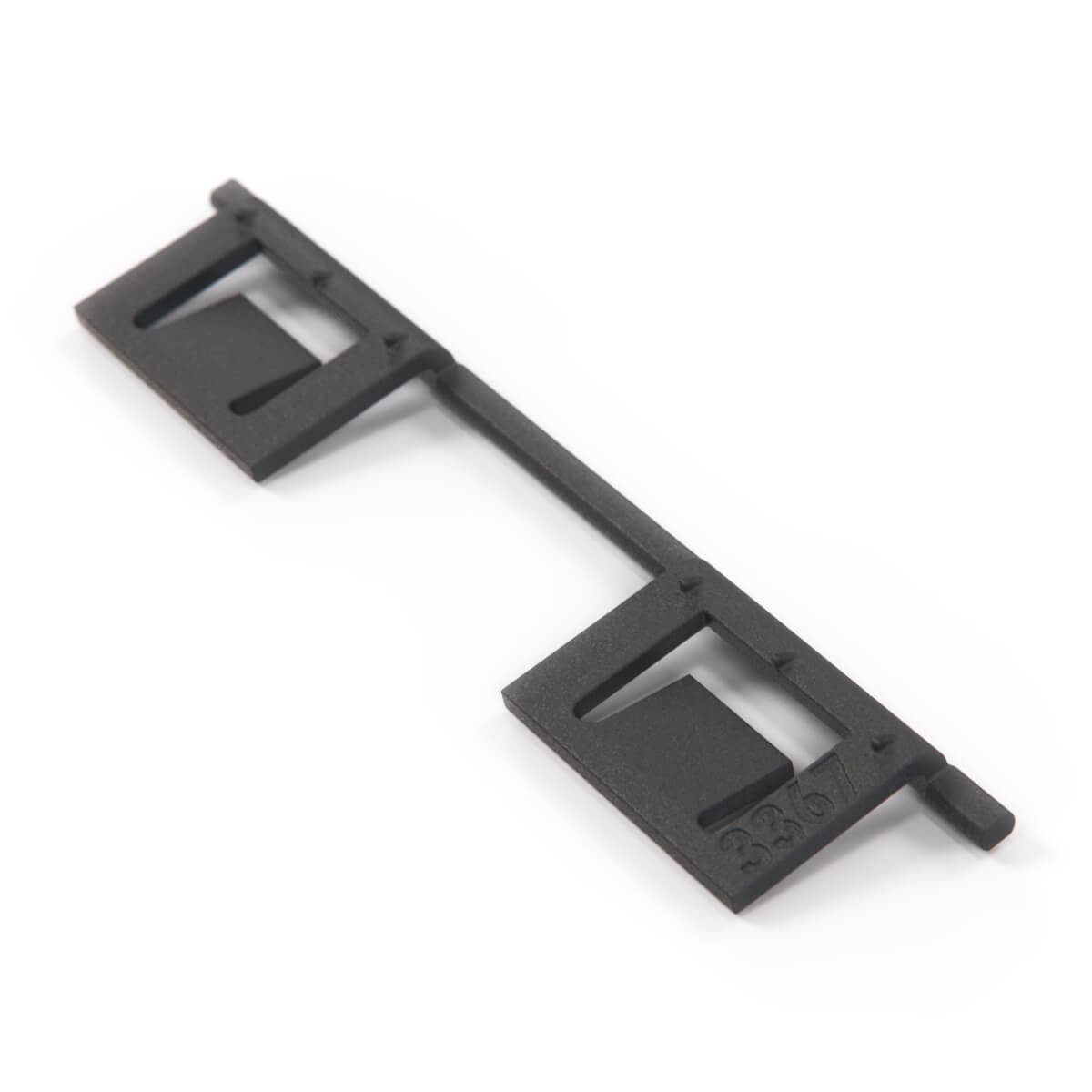 BMW E32 Rear Bumper Tow Bar Flap Holding Bracket Black (51121938423) — view 4