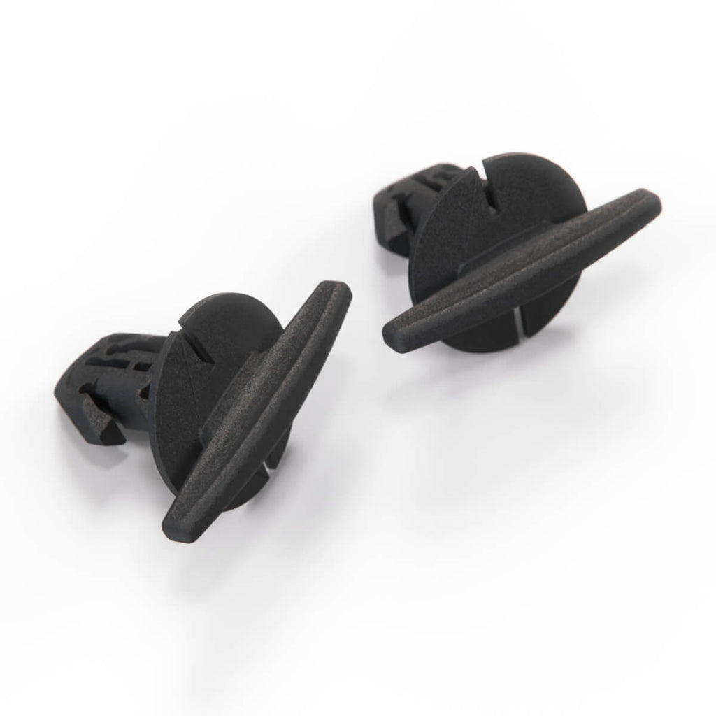 BMW E34 E36 E39 Luggage Toolbox Taillight Cover Rotation Clips Set of 2 Black — view 3