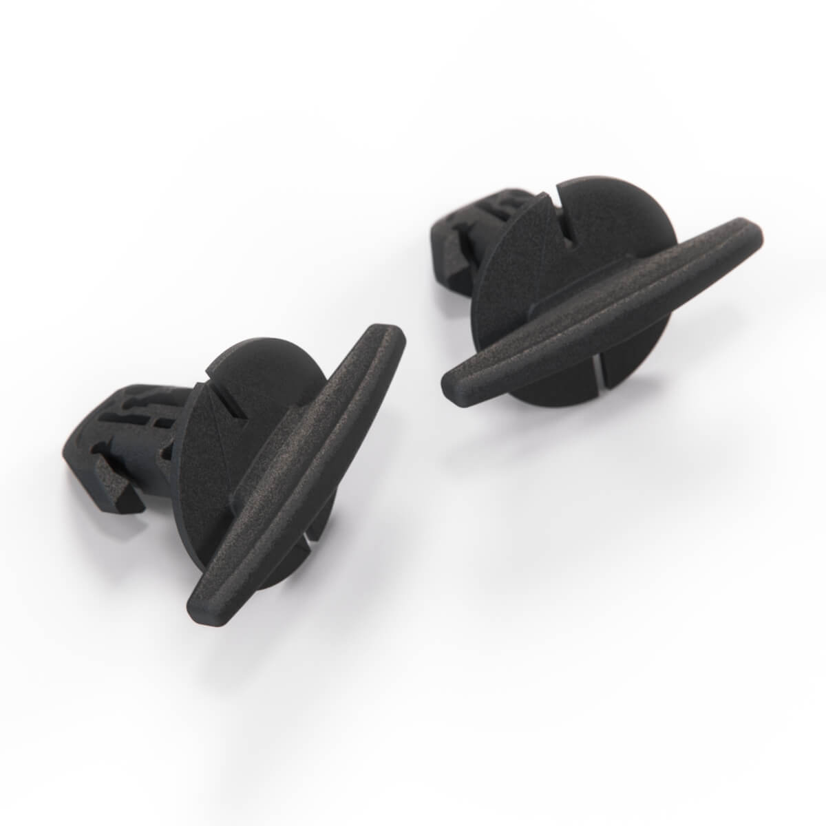BMW E34 E36 E39 Luggage Toolbox Taillight Cover Rotation Clips Set of 2 Black — view 3