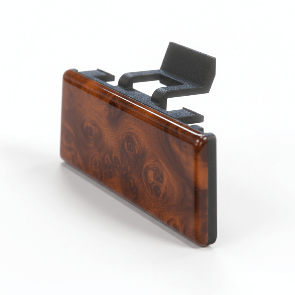 BMW E38 Obd Port Wooden Cover Trim LHD or RHD (51168218367 / 51168218368) — view 2