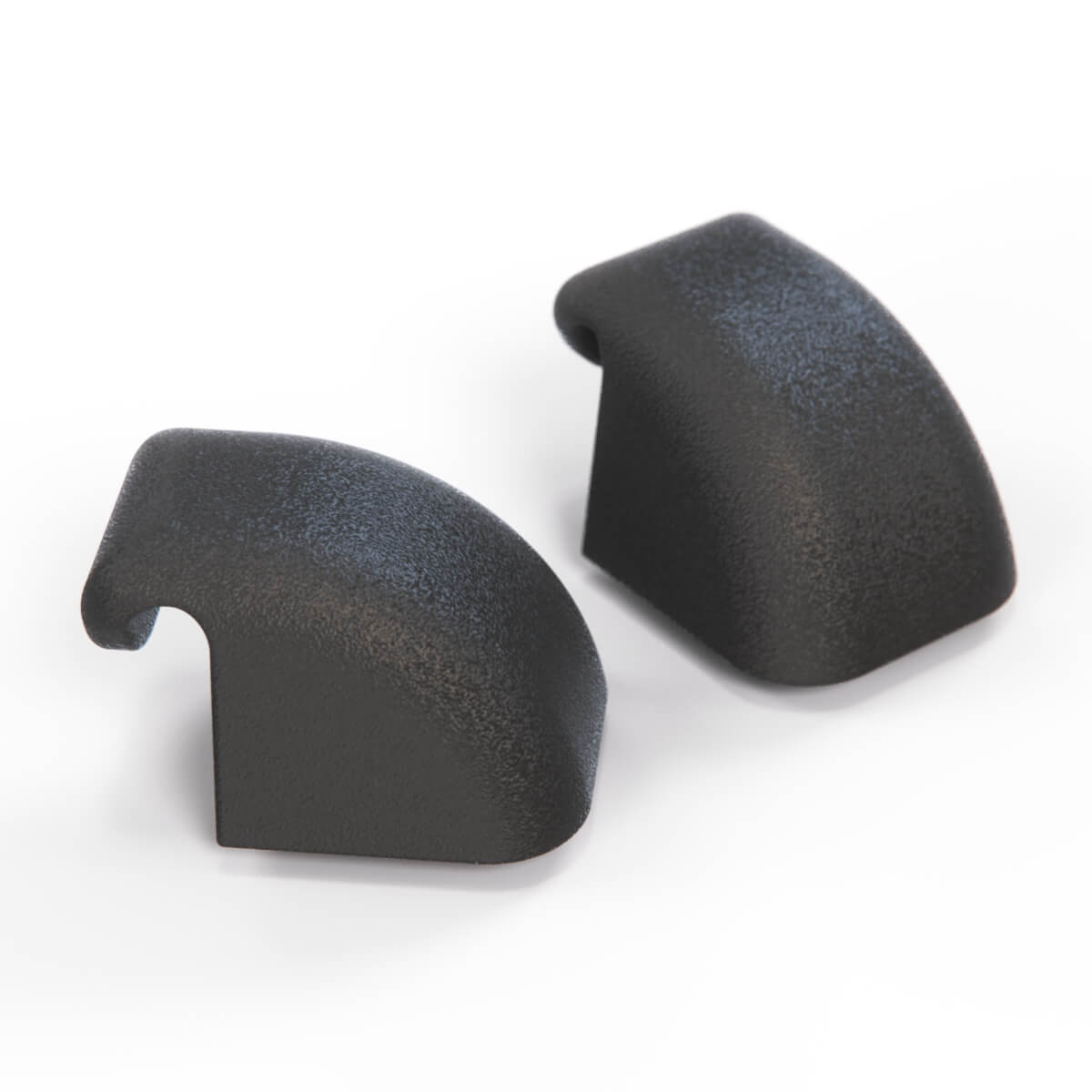BMW E38 E39 Il Side Small Triangle Window Sun Blind Hook Set of 2 Black (51168200982)