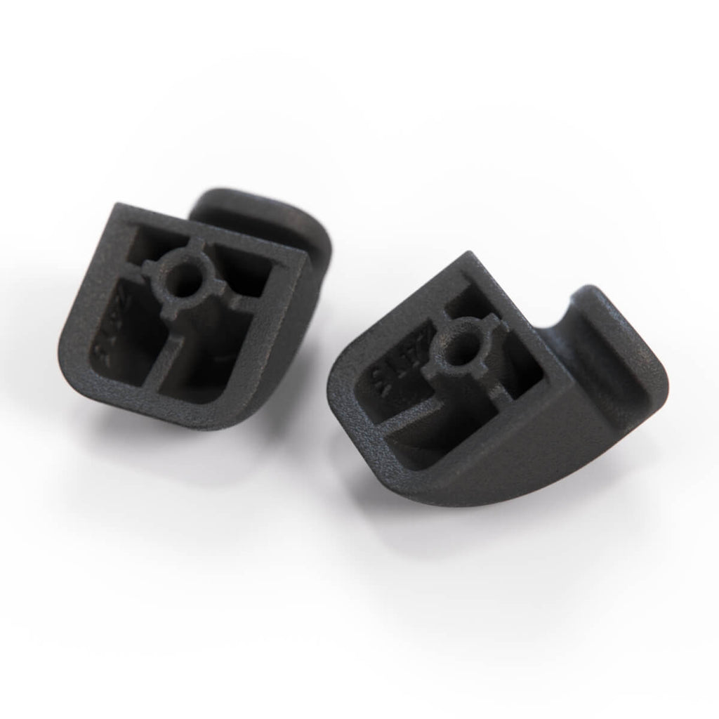 BMW E38 E39 Il Side Small Triangle Window Sun Blind Hook Set of 2 Black (51168200982) — view 3