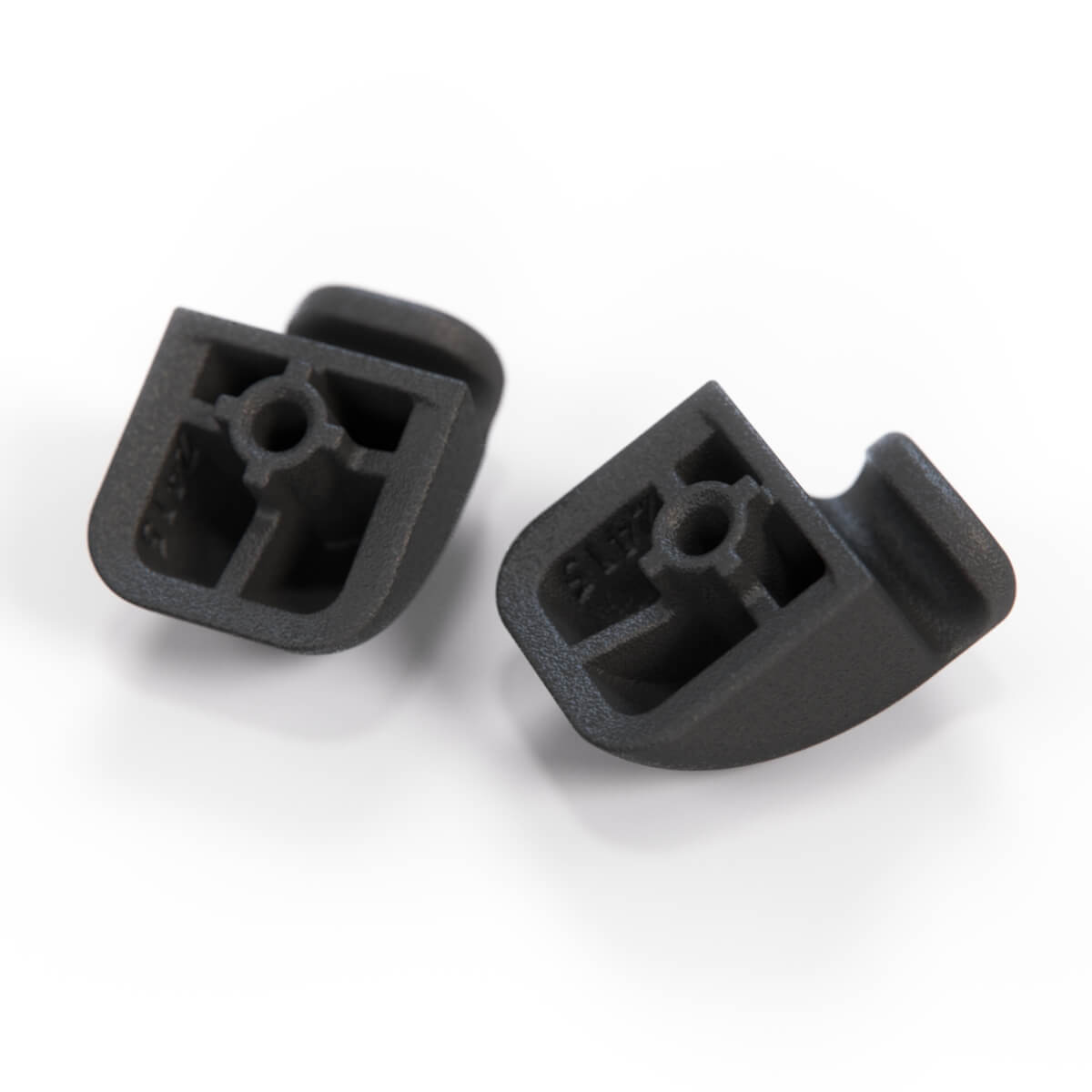 BMW E38 E39 Il Side Small Triangle Window Sun Blind Hook Set of 2 Black (51168200982) — view 3