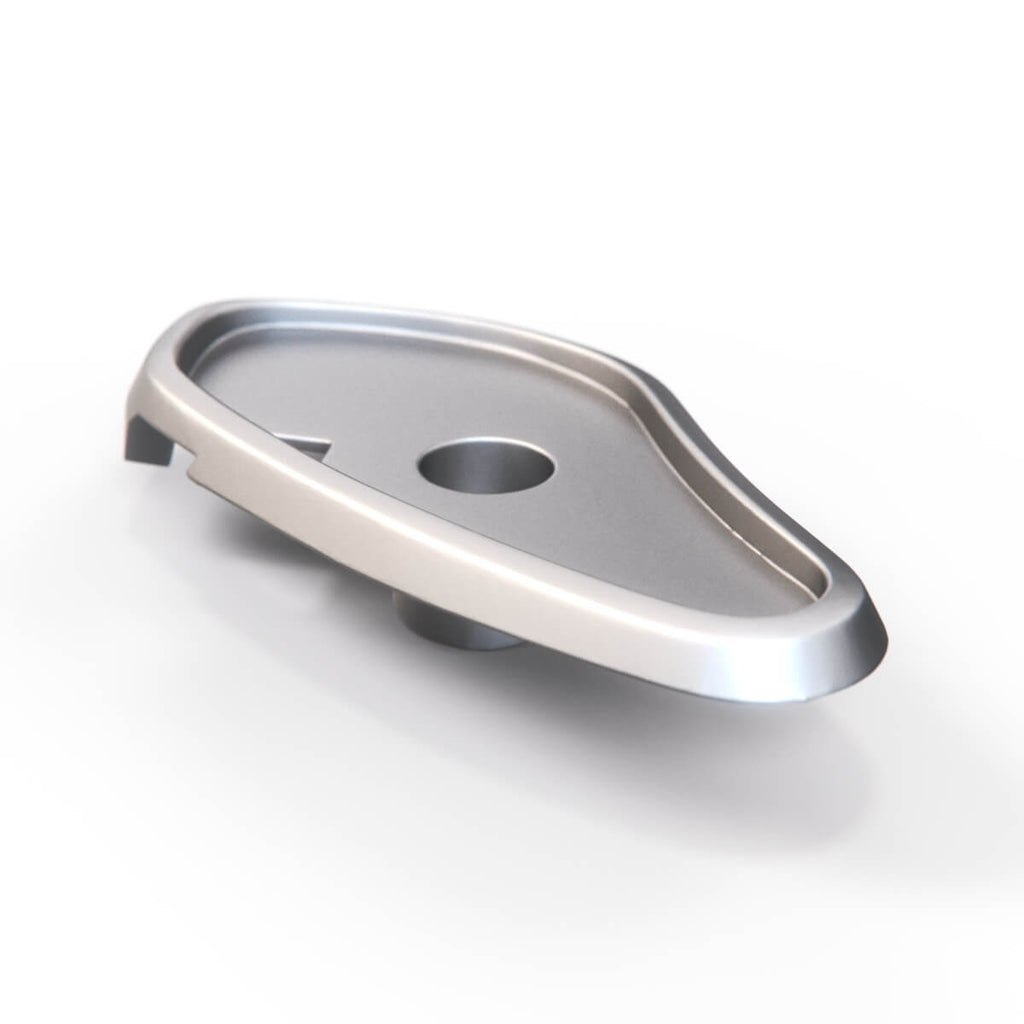 BMW E9 Door Panel Armrest Bracket Spacer Chrome Left or Right — view 2