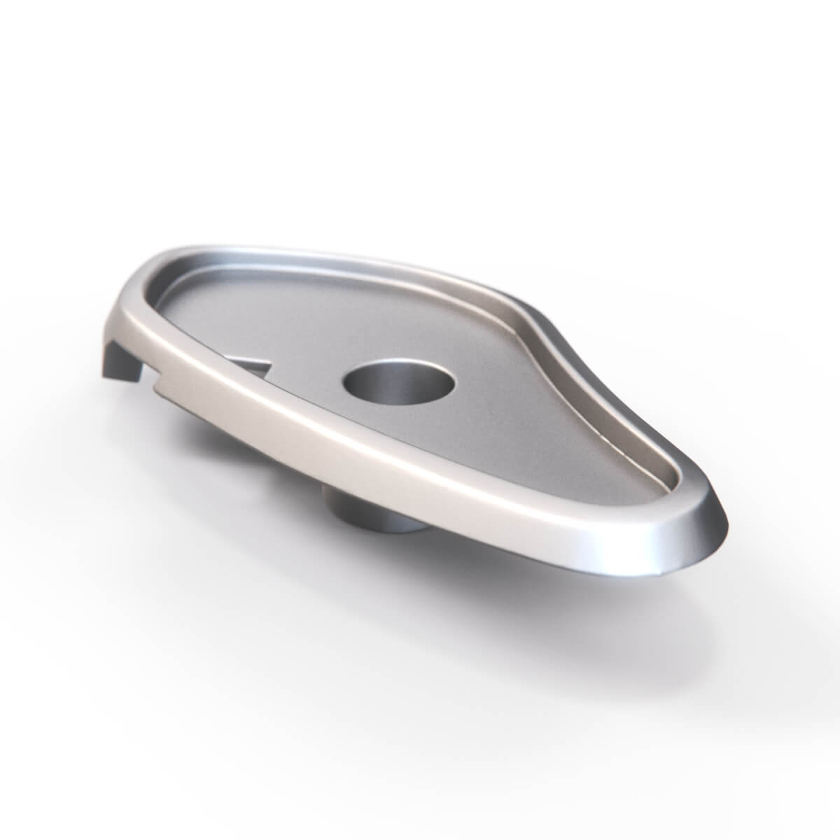 BMW E9 Door Panel Armrest Bracket Spacer Chrome Left or Right — view 2