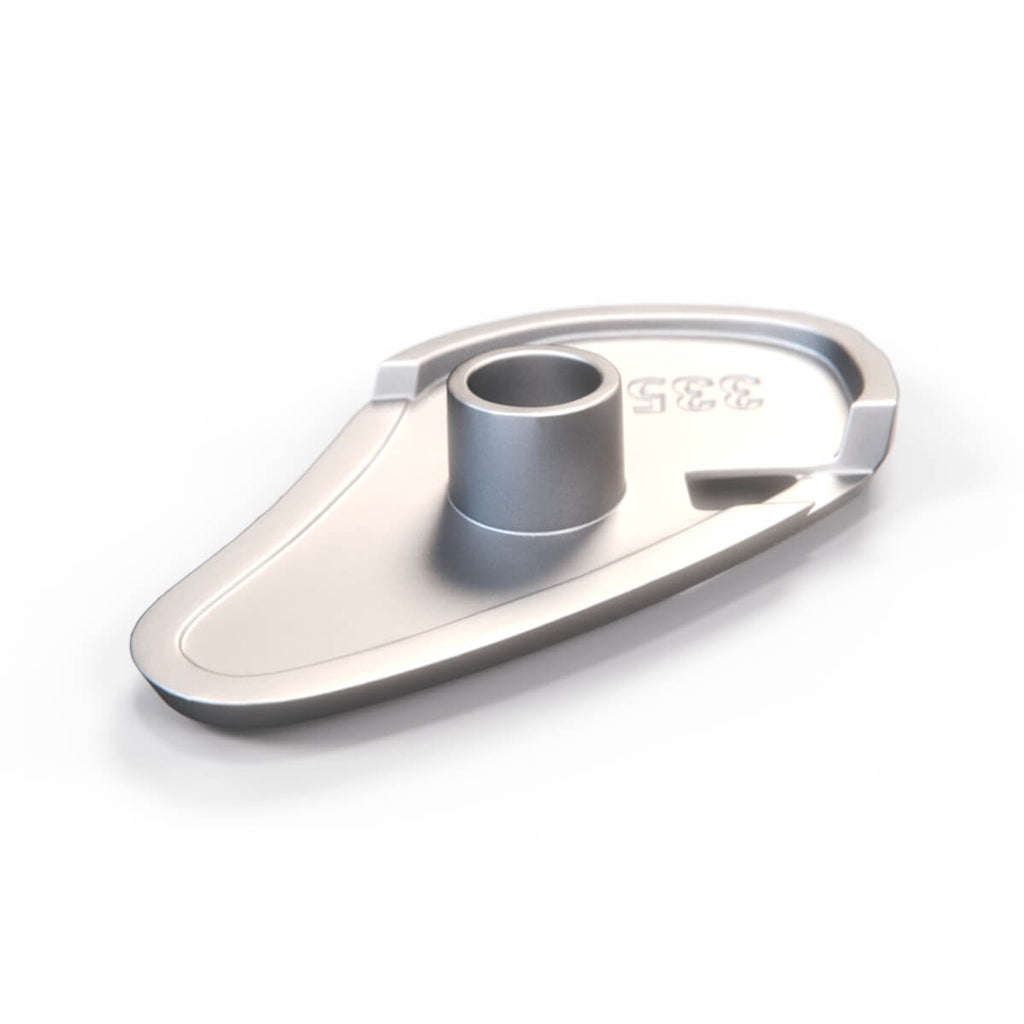BMW E9 Door Panel Armrest Bracket Spacer Chrome Left or Right — view 3