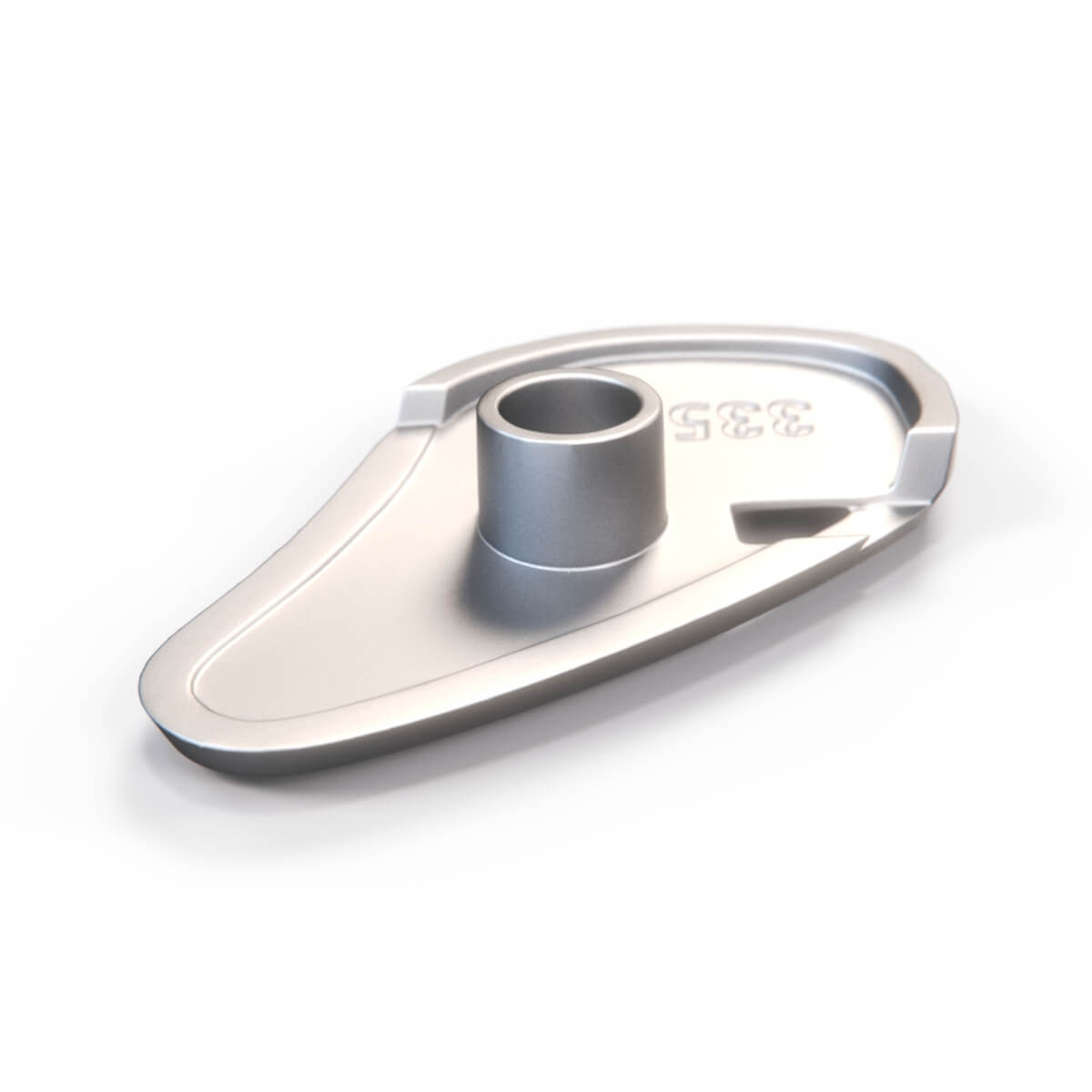 BMW E9 Door Panel Armrest Bracket Spacer Chrome Left or Right — view 3