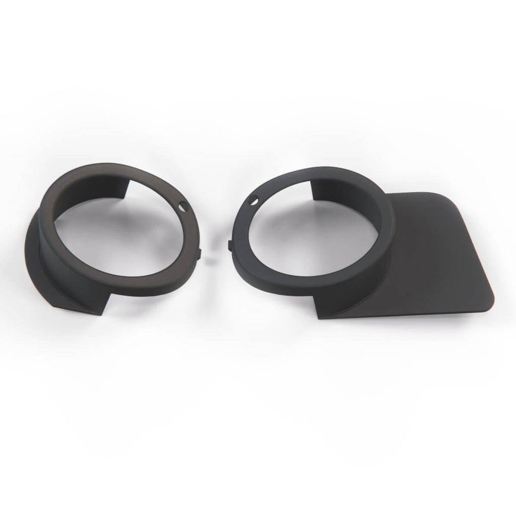 BMW E39 M5 Front Bumper Fog Light Cover Black Left or Right (51117891421 / 51112496284)
