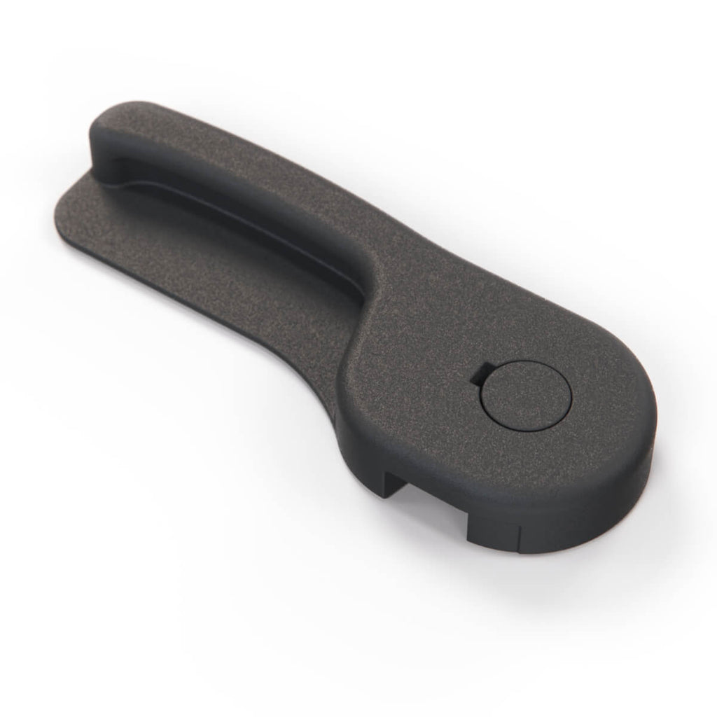 BMW E32 E34 E36 Z1 Z3 Hood Lock Release Handle with Cap Black (51231928469) — view 4