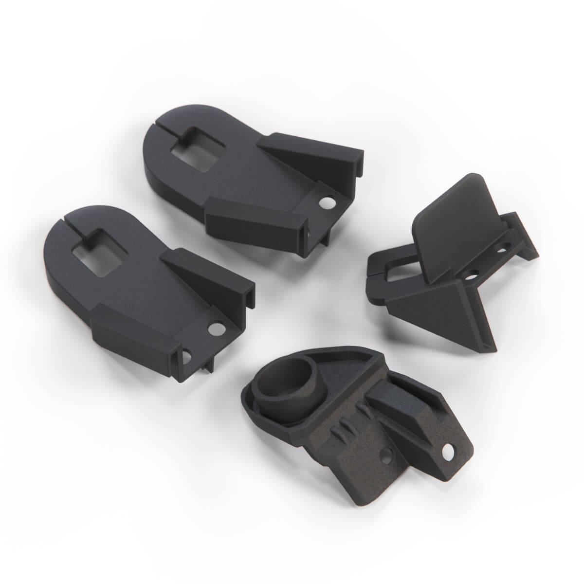 BMW E85 E86 Z4 Headlight Bracket Repair Kit Set Black Left or Right — view 2