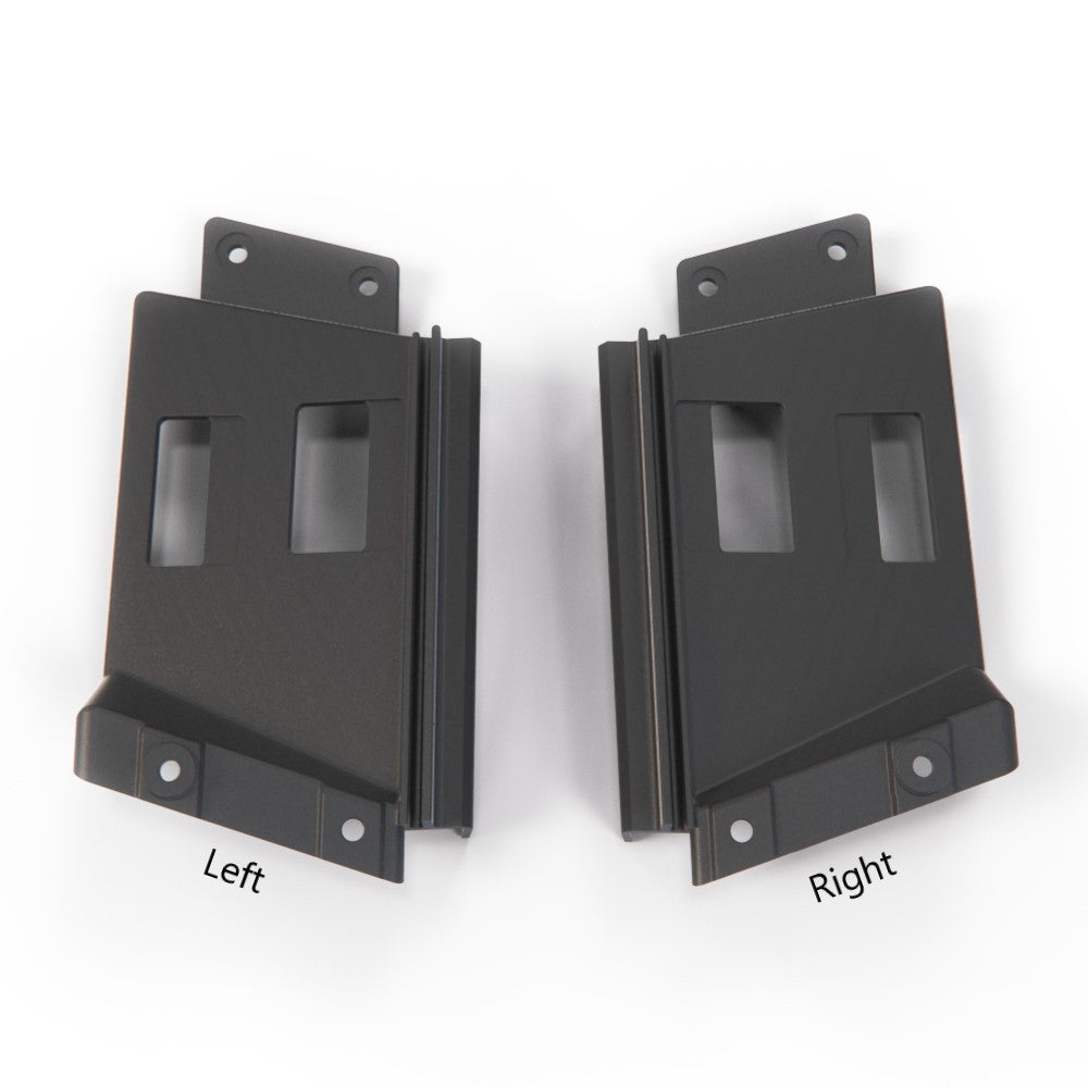 Mercedes W201 Retaining Plate Right or Left - Black (A2018850411 / A2018850311) — view 3