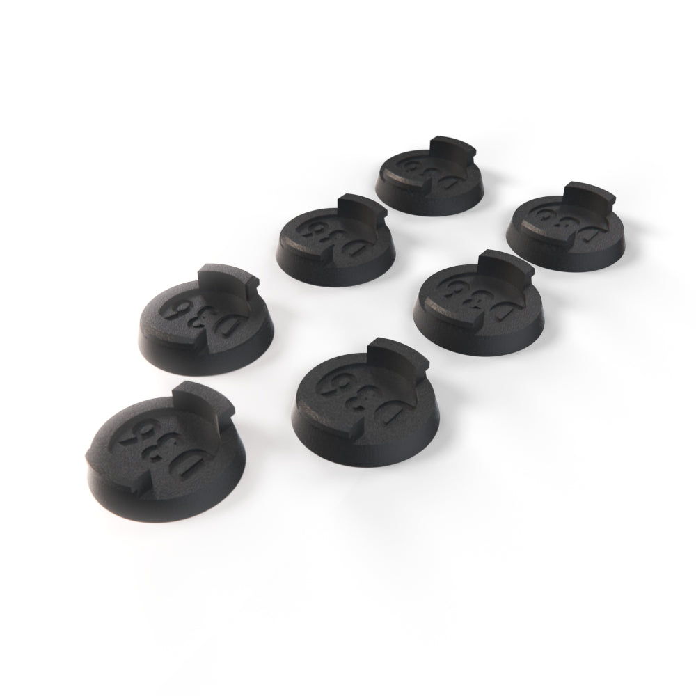Honda Civic CRX Civic Cowl Top Clip Air Scoop Cap Set Of 7 Black 60658-SB3-000 — view 2