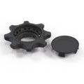 Ford Sierra Front Seat Backrest Adjustment Knob + Cap Black 75ab T618K78 Aa 75ab T618K79