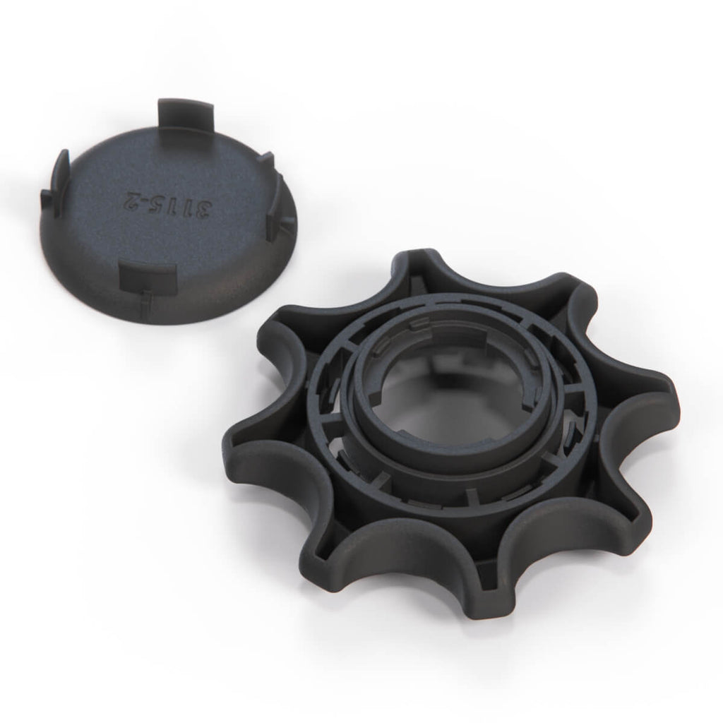 Ford Sierra Front Seat Backrest Adjustment Knob + Cap Black 75ab T618K78 Aa 75ab T618K79 — view 4