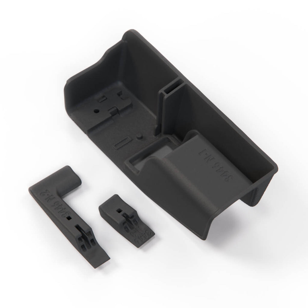 Honda Civic CRX Ef Tailgate Fuel Flap Opening Panel + Knobs LHD or RHD Black — view 3