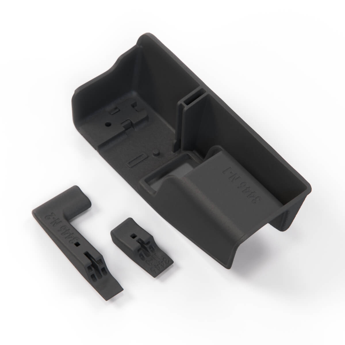 Honda Civic CRX Ef Tailgate Fuel Flap Opening Panel + Knobs LHD or RHD Black — view 3