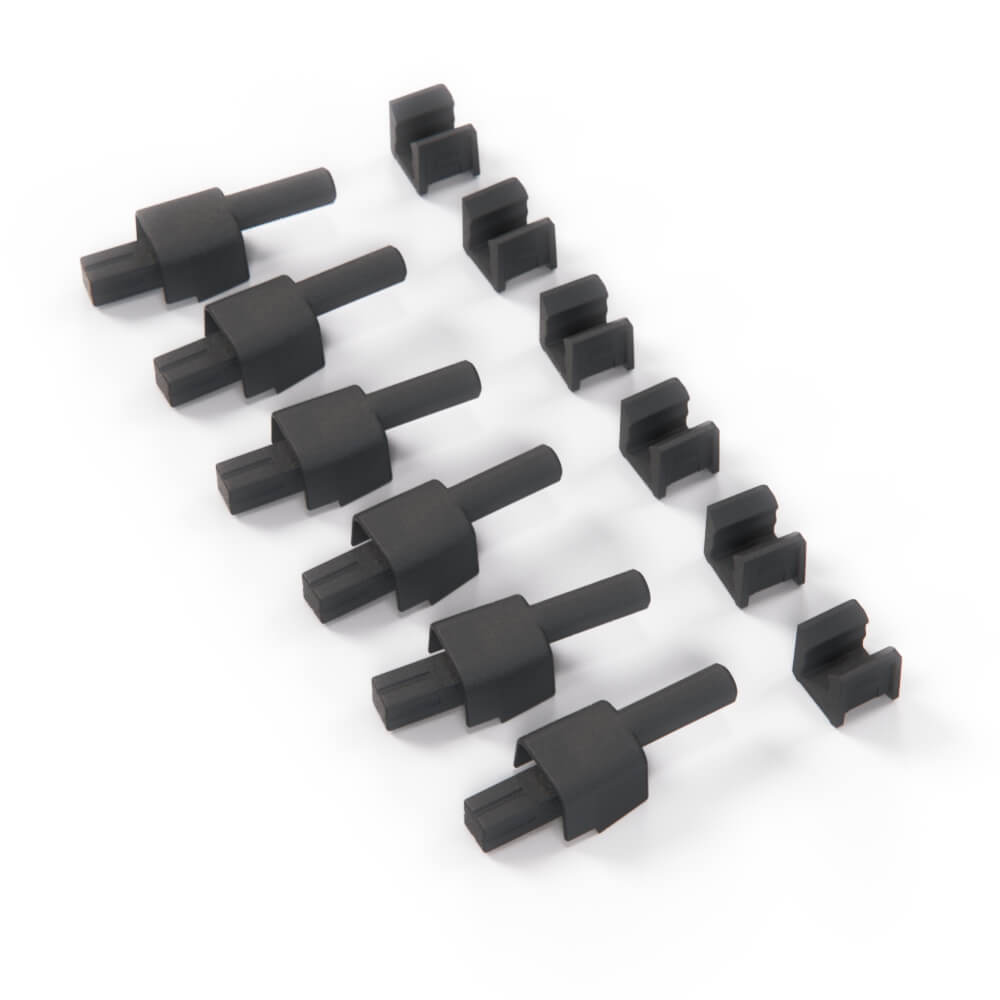 Honda Civic Ek Hatchback Parcel Shelf Cargo Cover Bracket Set of 6 Black (83739SH5003) — view 4