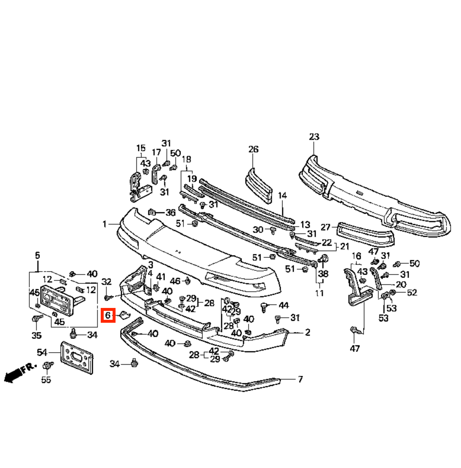 Honda NSX Na1 Front Bumper Tow Hook Cover Cap Primed (71107SL0000ZA) — view 5