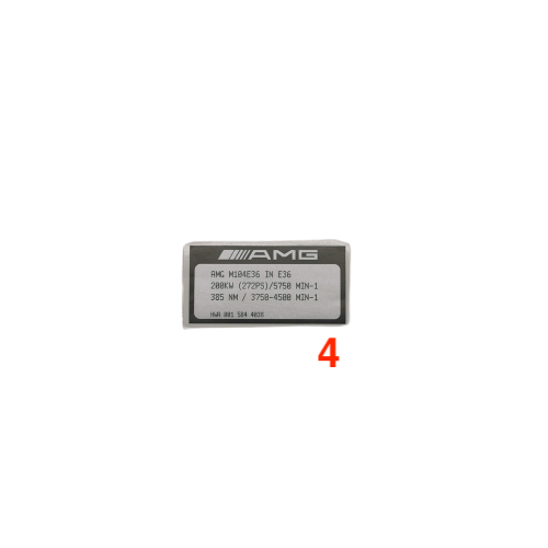 Mercedes AMG Engine Version Designation Decals — view 4