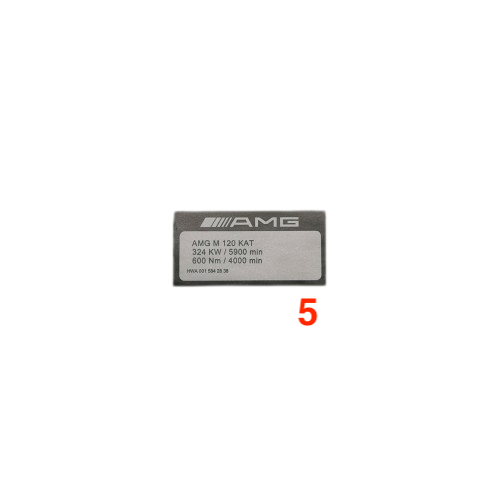 Mercedes AMG Engine Version Designation Decals — view 5