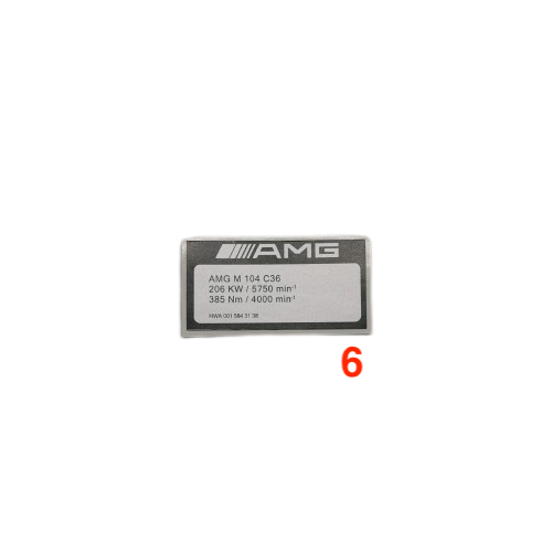 Mercedes AMG Engine Version Designation Decals — view 6