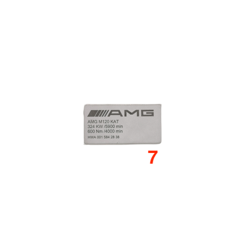 Mercedes AMG Engine Version Designation Decals — view 7