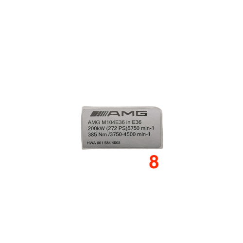 Mercedes AMG Engine Version Designation Decals — view 8