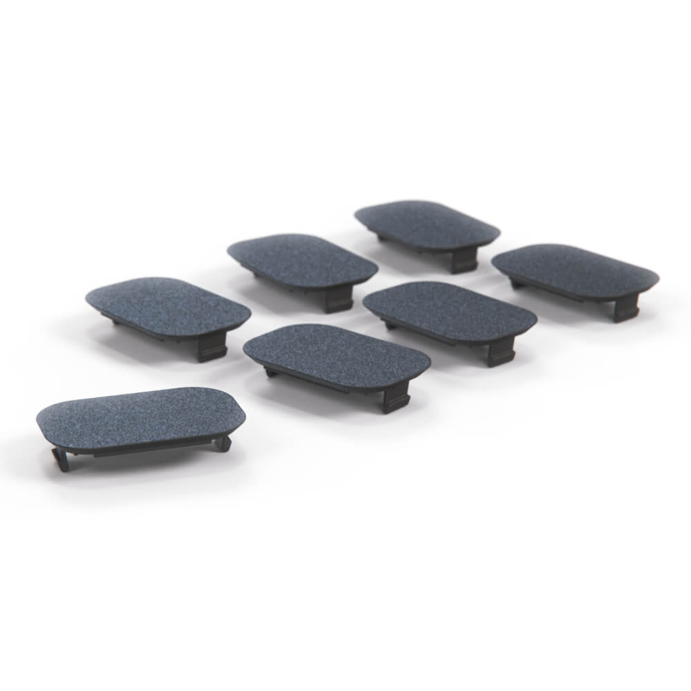 Jaguar S-TYPE Windscreen Scuttle Panel Screw Cover Cap Set of 7 Black XR82652 — view 4