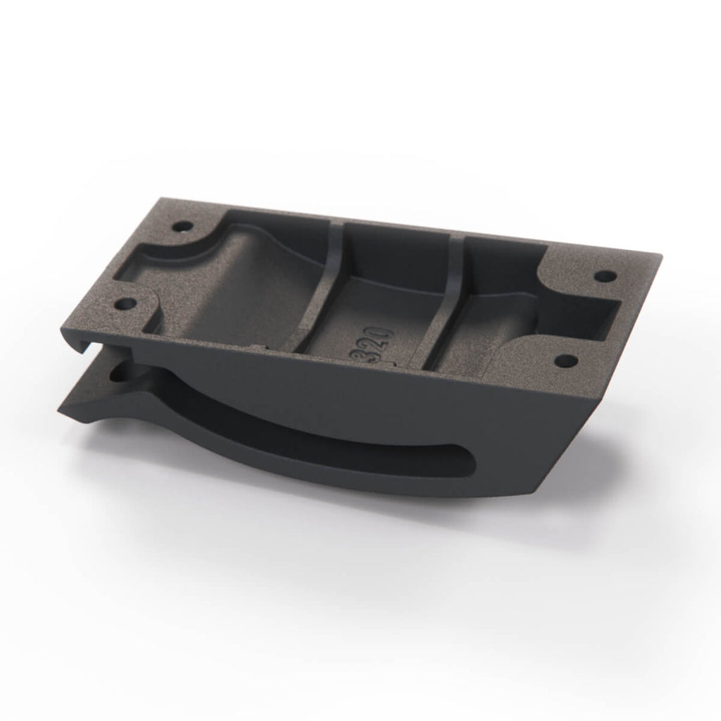 Jaguar XJ40 XJ6 XJ12 Rear Bumper Support Bracket Black BBC7088 — view 3