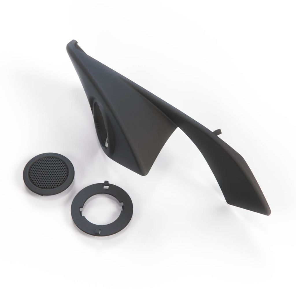 Jaguar X150 XK XKR Inner Mirror Cover Trim with Door Tweeter Black Left or Right — view 2