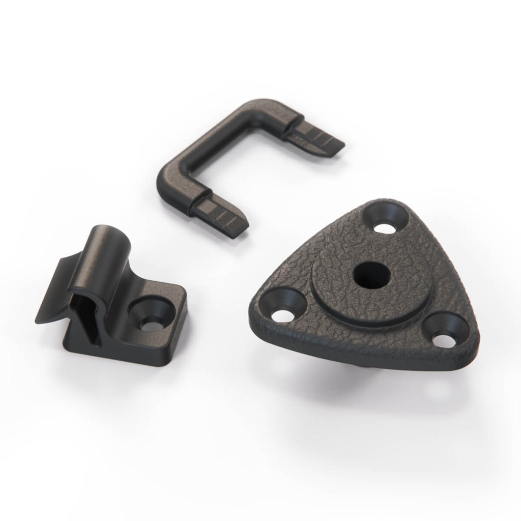 Lancia Beta Coupe Sun Visor Bracket Clip Set Black or White (82350105)
