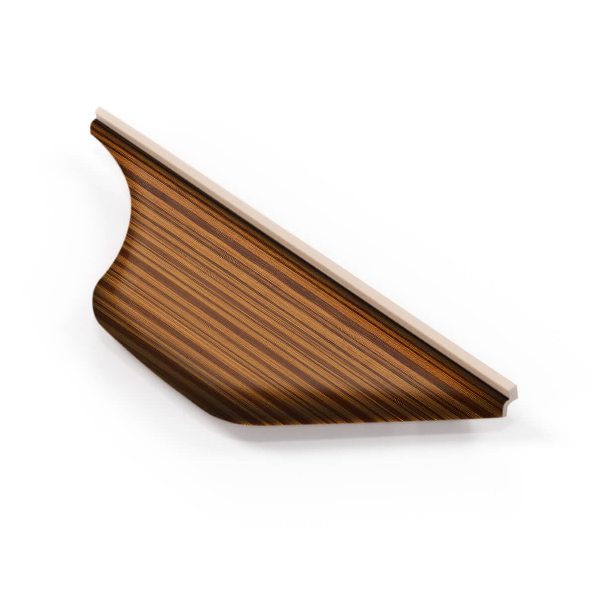 Mercedes-Benz C123 Coupe Rear Upholstery Side Panel Wooden Trim Left or Right — Light Zebrano Wood