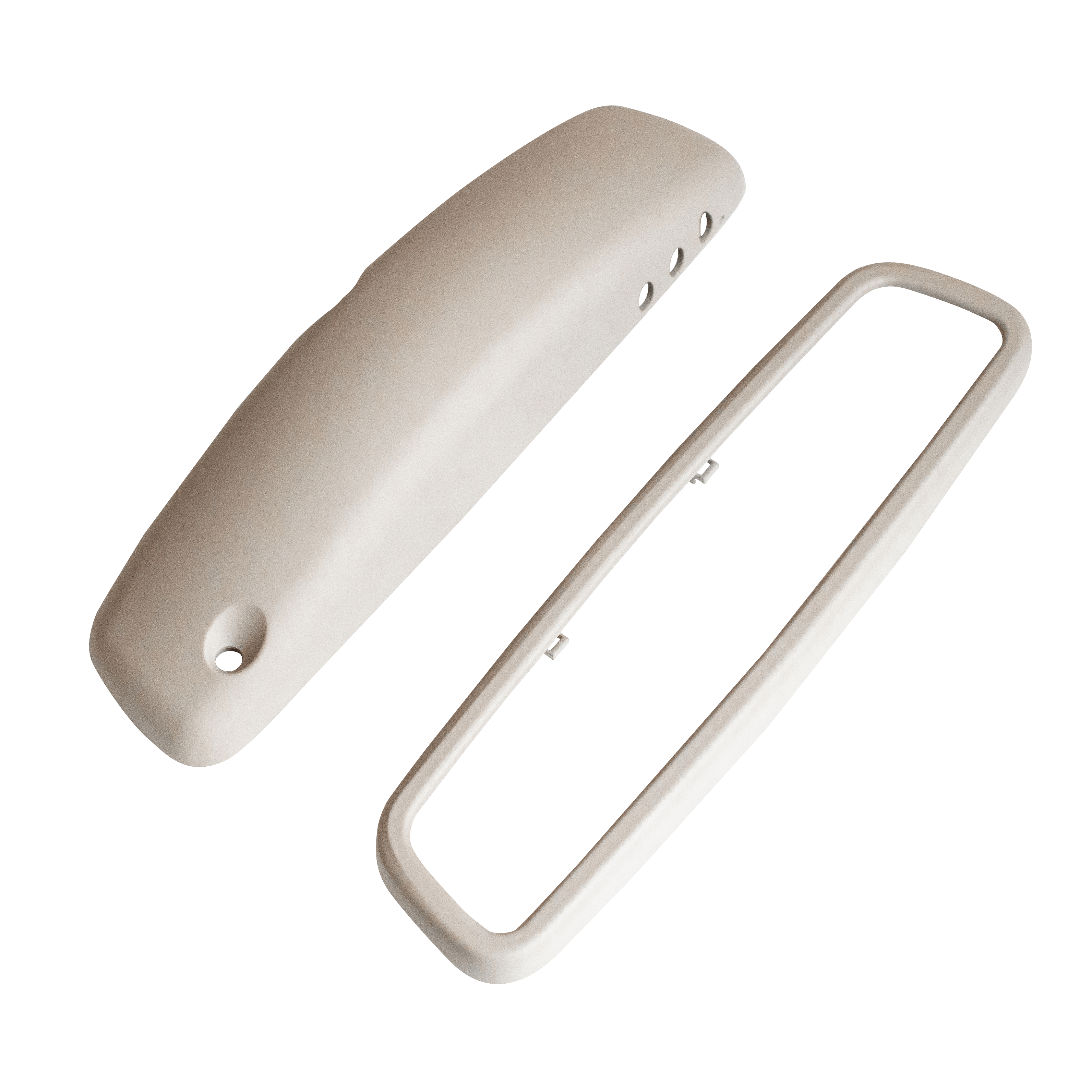 Mercedes-Benz R129 A124 Rear-view Mirror Cover (ver. w/ buttons) - Complete (Frame & Shell) Version B