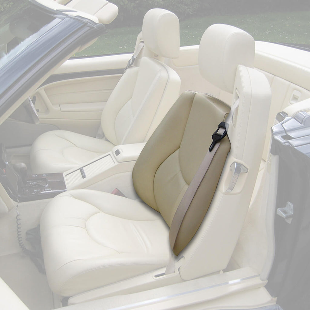 Mercedes-Benz R129 SL Facelift Original Natural Leather Front Seat Backrest Cover All — view 2