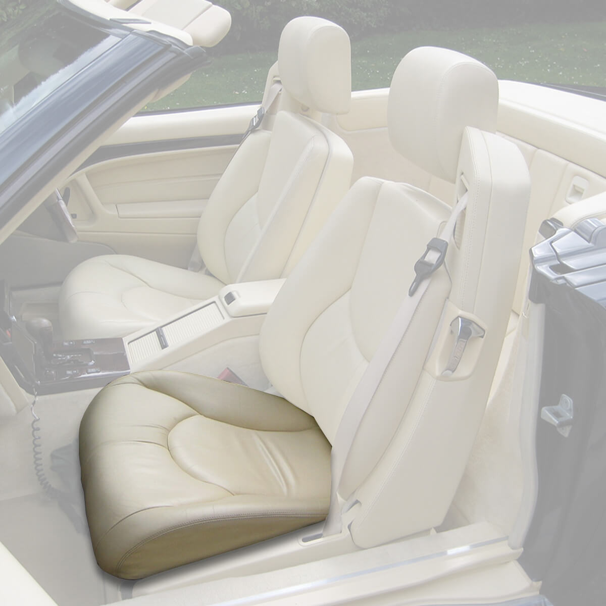 Mercedes-Benz R129 SL Facelift Original Natural Leather Front Seat Seat Cover All Colours — view 2