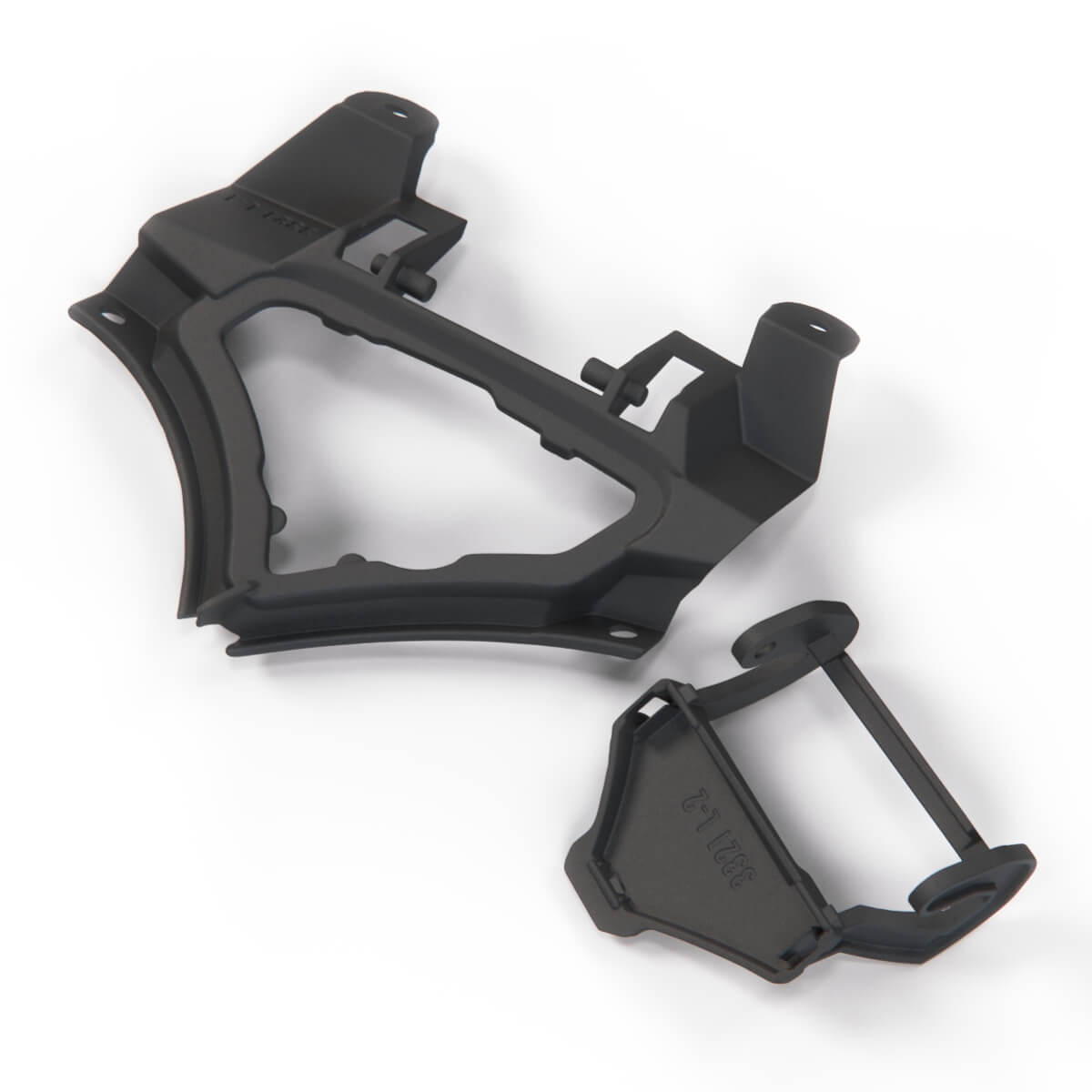 Mercedes-Benz R230 SL Headlight Washer Cover Bracket Black Left or Right — view 2
