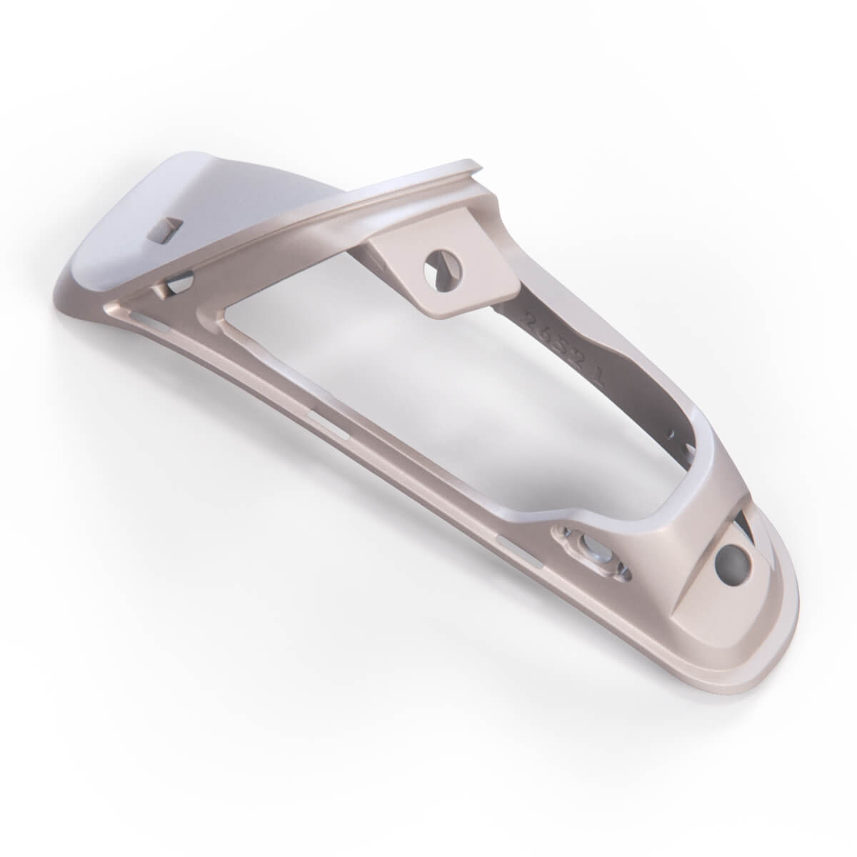 Mercedes-Benz R230 W215 SL Cl Front Seat Button Belt Cover Base Frame Silver Left or Right